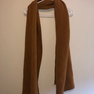 Mustard colored faux wool scarf